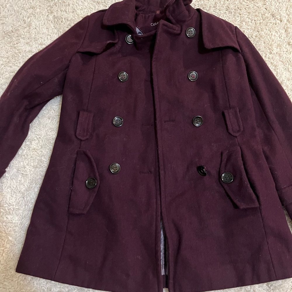 Calvin Klein Jacket Pea Coat Blazer size 6